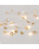 ΣΕΙΡΑ, 20 MINI LED, ΔΙΑΚΟΣΜΗΤΙΚΑ ΑΣΤΕΡΙΑ, ΜΠΑΤΑΡΙΑΣ 3xΑΑ, ΧΡΟΝΟΔΙΑΚΟΠΤΗ, ΑΣΗΜΙ ΧΑΛΚΙΝΟ ΚΑΛΩΔΙΟ, ΘΕΡΜΟ ΛΕΥΚΟ LED ΑΝΑ 10cm, ΠΡΟΕΚΤΑΣΗ ΠΑΡΟΧΗΣ 30cm, IP20 Eurolamp 600-03342