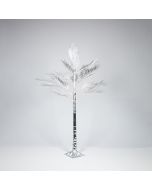 ΑΣΗΜΙ ΔΕΝΤΡΟ ΦΤΕΡΗ 1,5m, ΜΕΤΑΣΧΗΜΑΤΙΣΤΗΣ, 110 ΘΕΡΜΑ ΛΕΥΚΑ MINI LED, ΠΡΟΕΚΤΑΣΗ ΠΑΡΟΧΗΣ 3m, IP44 Eurolamp 600-30726