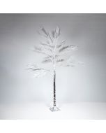 ΑΣΗΜΙ ΔΕΝΤΡΟ ΦΤΕΡΗ 1,8m, ΜΕΤΑΣΧΗΜΑΤΙΣΤΗΣ, 140 ΘΕΡΜΑ ΛΕΥΚΑ MINI LED, ΠΡΟΕΚΤΑΣΗ ΠΑΡΟΧΗΣ 3m, IP44 Eurolamp 600-30727