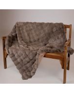 ΓΟΥΝΙΝΗ ΔΙΑΚΟΣΜΗΤΙΚΗ ΚΟΥΒΕΡΤΑ ΚΑΝΑΠΕ, ΜΑΛΑΚΗ, ΓΚΡΙ, 140x160cm Eurolamp 600-46023