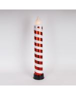 ΚΕΡΙ ΦΩΤΙΖΟΜΕΝΟ 14x82cm, ΚΟΚΚΙΝΟ & ΑΣΠΡΟ, ΜΕ ΚΙΝΗΣΗ ΣΤΗ ΦΛΟΓΑ, ΜΠΑΤΑΡΙΑΣ 3xAA, TIMER, 6 ΘΕΡΜΑ ΛΕΥΚΑ LED, IP44 Eurolamp 600-47236