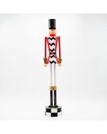 ΜΕΤΑΛΛΙΚΟΣ ΚΑΡΥΟΘΡΑΥΣΤΗΣ, ΜΑΥΡΟ ΚΑΡΟ ΜΕ ΚΟΚΚΙΝΟ, 110cm Eurolamp 600-47982