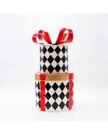 ΜΕΤΑΛΛΙΚΑ ΔΩΡΑΚΙΑ, ΜΑΥΡΟ ΚΑΡΟ ΜΕ ΚΟΚΚΙΝΟ, 40cm Eurolamp 600-47987