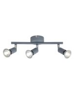 ΣΠΟΤ ΚΙΝΗΤΟ ΜΕΤΑΛΛΟ 3ΦΩΤΟ 3XGU10 Max 7W 300X80X125mm ΓΚΡΙ ARTE ILLUMINA VORRAS Eurolamp 145-25245