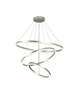 Κρεμαστό φωτιστικό LED 100W 3CCT by switch on base D:60cm 6095-A-Silver