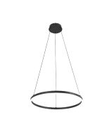 Κρεμαστό φωτιστικό LED 45W 3CCT by switch on base D:100cm 6095-AA-Black