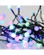 ΣΕΙΡΑ, 40 LED 5mm, 4.5V ΜΕΤΑΣΧΗΜΑΤΙΣΤΗ, ΛΕΥΚΕΣ ΜΠΑΛΕΣ Φ1.20cm, ΣΤΑΘΕΡΟ, ΠΡΑΣΙΝΟ PVC ΚΑΛΩΔΙΟ, MULTI LED ΑΝΑ 10cm, ΠΡΟΕΚΤΑΣΗ ΠΑΡΟΧΗΣ 3m, IP44 Eurolamp 600-11917