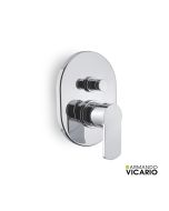 Μίκτης Εντοιχισμού 2 Εξόδων Glam Vicario Chrome 610050D-100
