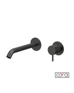 Μπαταρία Νιπτήρα Τοίχου cosmo PVD Black Brushed Inox 316L 6118-411