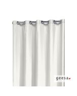 Κουρτίνα ντους coloris polyester/cotton 180x200 εκ. Geesa White 620-300