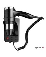 Σεσουάρ 3 ταχυτήτων 1600w με πριζα ξυρ.μηχ. Geesa Chrome/Black 6478-100400