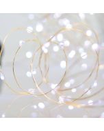 ΣΕΙΡΑ, 50 MINI LED, ΜΠΑΤΑΡΙΑΣ 3xAA, ΑΣΗΜΙ ΧΑΛΚΙΝΟ ΚΑΛΩΔΙΟ, ΛΕΥΚΟ LED ΑΝΑ 10cm, ΠΡΟΕΚΤΑΣΗ ΠΑΡΟΧΗΣ 10cm, IP20 Eurolamp 601-11723