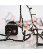 ΣΕΙΡΑ, 140 LED 3mm, 31V, 8 ΠΡΟΓΡΑΜΜΑΤΑ, ΜΕ ΜΕΤΑΣΧΗΜΑΤΙΣΤΗ, ΠΡΑΣΙΝΟ ΚΑΛΩΔΙΟ, ΚΟΚΚΙΝΟ LED, ΑΝΑ 5cm, ΙΡ44 Eurolamp 601-11515