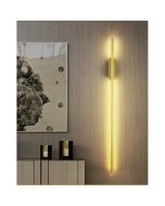 Απλίκα Επιτοίχια 60x5x5cm Led 6w 3CCT 3000-4000-6500K Χρυσαφί Αλουμίνιο Homelighting Alma 77-50466