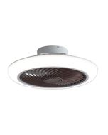 SE LED F46 DALTON BROWN FAN 30W SMART WITH CONTROL 46x46x20cm 3000k-6500k 85-265V 2 YEARS WARRA HOMELIGHTING 77-50623