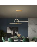 SE LED 100 LUFICET PENDANT GOLD 24W 3CCT 100x6x100cm IP20 2 YEARS WARRANTY A2 HOMELIGHTING 77-50666