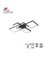 SE LED 4 TESSERA BLACK 86*48*10cm 3CCT WITH CONTROL+MEMORY IP20 54W 2 YEARS WARRANTY Z4 HOMELIGHTING 77-50988