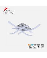 SE LED 45 COSIMA CHROME 45*45*8cm  37.1W 3CCT WITH MEMORY  2 YEARS WARRANTY HOMELIGHTING 77-51147