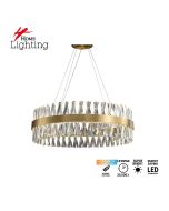 SE LED 80  TWILIGHT  CYCLE Φ80cm  GOLD 3CCT 3000K-6500Κ REMOTE CONTROL  2 YEARS WARRANTY HOMELIGHTING 77-51197