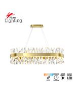 SE LED 80  TWILIGHT RECTANGLE L80cm  GOLD 23,2W 3000K-6500K 3CCT REMOTE CONTROL  2 YEARS WARRAN HOMELIGHTING 77-51198