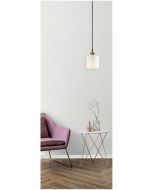 SE21-BR-10-SH1 MAGNUM BRONZE White Shade Pendant+ HOMELIGHTING 77-8725