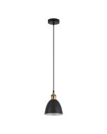 SE21-BR-10-MS2 MAGNUM BRONZE Black Metal Shade Pendant+ HOMELIGHTING 77-8767