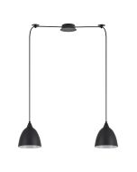 SE21-BL-B10-BL2-MS2 ADEPT PENDAT Black Metal Shade + HOMELIGHTING 77-9044