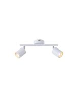 ΣΠΟΤ ΜΕΤΑΛΛΟ 2ΦΩΤΟ 2XGU10 Max 7W 300X155mm ΛΕΥΚΟ ARTE ILLUMINA OLYMP Eurolamp 145-25227