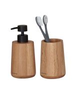 Earth oak set δοχείο κρεμοσάπουνου 150 ml & ποτήρι οδοντόβουρτσας Sealskin 800031