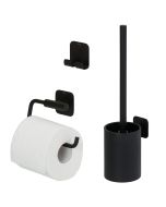 Tiger Colar Σετ Αξεσουάρ Τουαλέτας (Πιγκάλ Επιτοίχιο - Χαρτοθήκη - Άγκιστρο) Black 800134  800134