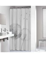 Flow 180x200 black κουρτίνα μπάνιου υφασμάτινη Sealskin  800142