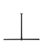 60 Ø 28 mm black στήριγμα οροφής για βραχίονα μπάνιου γωνιακό Sealskin 800618
