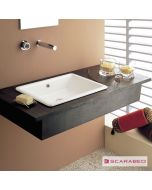 Νιπτήρας Πορσελάνης Gaia50 56x39,5 Scarabeo White 8032-300