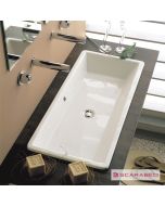 Νιπτήρας Πορσελάνης Gaia80 87,5x39,5 Scarabeo White 8033-300