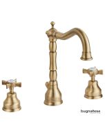 Μπαταρία Νιπτήρα Επικαθήμενη 3 οπών με Αυτόματη Βαλβίδα Princeton Bugnatese Bronze 812-220