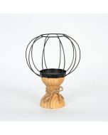 ΚΗΡΟΠΗΓΙΟ ΞΥΛΙΝΟ ΚΑΦΕ 20.5x20.5x28.5cm Eurolamp 752-23024
