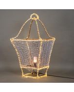 ΕΠΑΓΓΕΛΜΑΤΙΚΟ ΣΧΕΔΙΟ, ΕΠΙΔΑΠΕΔΙΟ ΦΑΝΑΡΙ 3D, LED ΦΩΤΟΣΩΛΗΝΑ, ΘΕΡΜΟ ΛΕΥΚΟ, 102x54x54cm, IP65 Eurolamp 600-23397