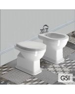 Λεκάνη Υψηλής Πίεσης Πισωστόμια CLASSIC/54 με κάλυμμα Soft Close MS87C White, GSI White 871100C-300