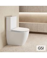 Λεκάνη Χαμηλής Πίεσης Πισωστόμια Pura με κάλυμμα Slim Soft Close MS99C, GSI White 880600C-300