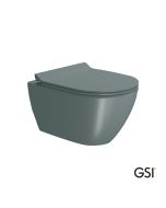 Λεκάνη Κρεμαστή Pura/50 Swirlflush με κάλυμμα MS86SC Super Slim Soft Close, GSI Agave 881600SC-901