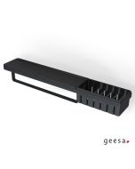 Εταζέρα 63x10,8 εκ. με μπουκ/θηκη & πετς/στρα Frame Geesa Black Matt 8854-400