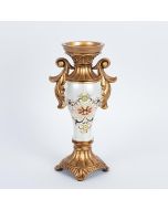 ΚΗΡΟΠΗΓΙΟ ΠΟΛΥΡΕΖΙΝ ΛΕΥΚΟ - ΧΡΥΣΟ 15x9.5x29cm Eurolamp 752-21016