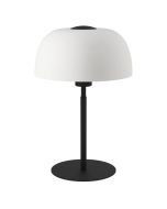 Λαμπατέρ Επιτραπέζιο 26xH40,5cm 1xE27 Μαύρο-Λευκό Γυαλί  Eglo Solo 900142 