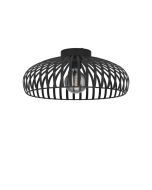 Πλαφονιέρα Οροφής Ø43cm 1xE27 Μαύρο Eglo Mogano 900721