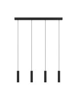 Κρεμαστό Φωτιστικό Ράγα L84xH110cm LED 3000K 480lm Μαύρο Eglo Almudaina 900906