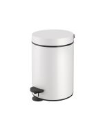 Χαρτοδοχείο 12lt Ø25x40 εκ. White Mat Sanco Waste Bins 90611-M101