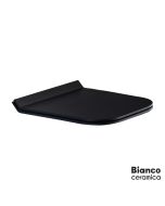 Κάλυμμα Λεκάνης ENZO Slim Slim Soft Close Bianco Ceramica Black Matt 9100SC-401