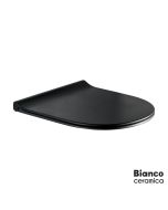 Κάλυμμα Λεκάνης REMO Slim Soft Close Bianco Ceramica Black Matt 9200SC-401