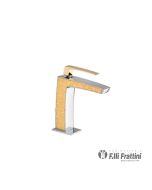 Μπαταρία Νιπτήρα με Αυτόματη Βαλβίδα Luce Frattini decor Chrome/Gold 84054D-100200