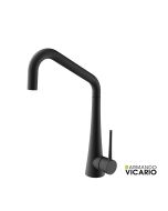 Μπαταρία Νιπτήρα με Αυτόματη Βαλβίδα Tink Vicario Black Matt  400090-400